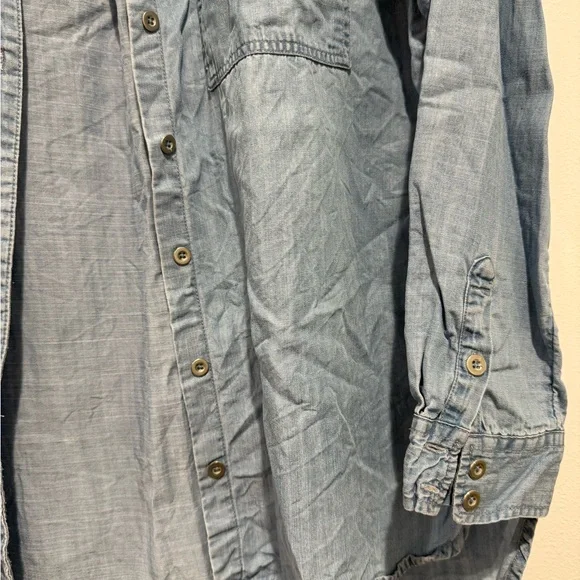Forever 21 Light Wash Denim Shirt - Picture 5 of 5